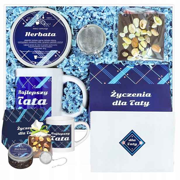 Dárek Ke Dni Otců, Krabička, Hrnek Na Čaj , Čokoláda Nálevník