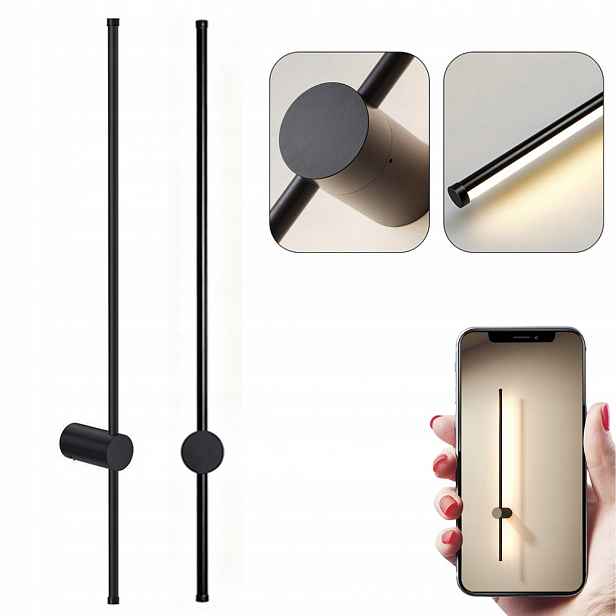 1 x Nástěnné Svítidlo Led Světlo Nástěnná Lampa Otočná O 360° 3000K Teplá