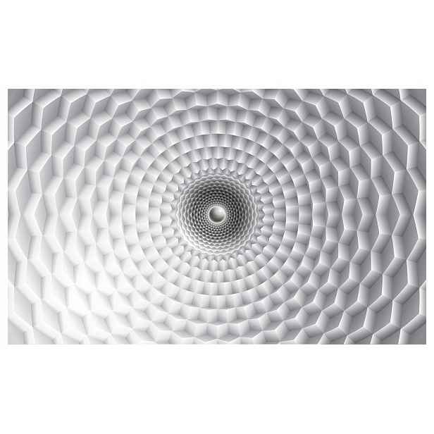 Fototapeta Geometrie tunelu abstrakce minimalismus šedá 200x140 lepidlo