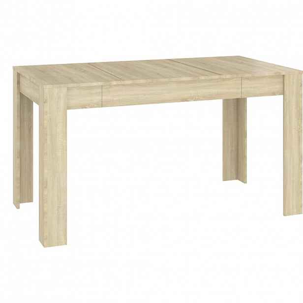vidaXL Jídelní stůl dub sonoma 140 x 74,5 x 76 cm kompozitní dřevo