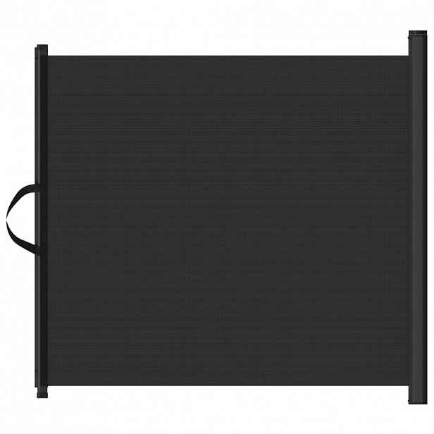 vidaXL Zatahovací ohrádka pro domácí mazlíčky černá 117,5 x 125 cm