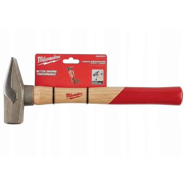Zámečnické kladivo s násadou z hikorového dřeva 1000 g 1 kg Milwaukee