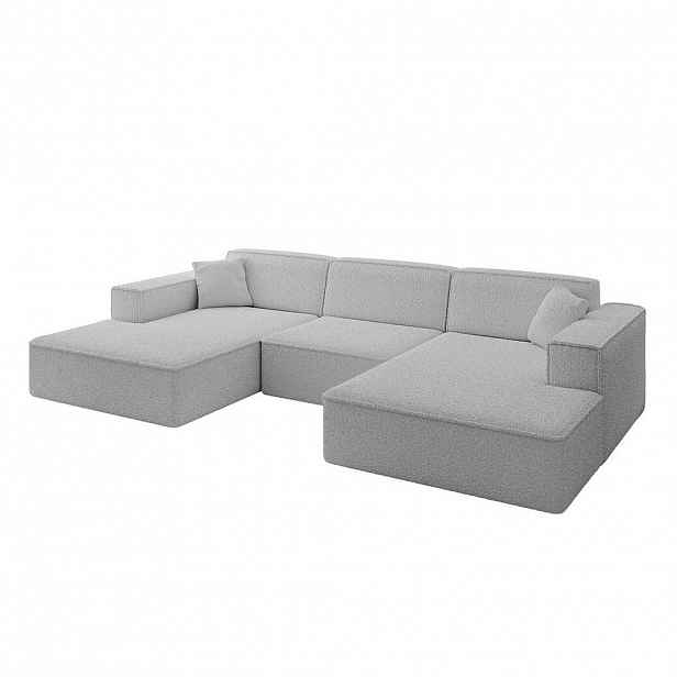 ALTDECOR SEDACÍ SOUPRAVA IREA-U1-v4 – 301 × 165 × 77 cm, světle šedá