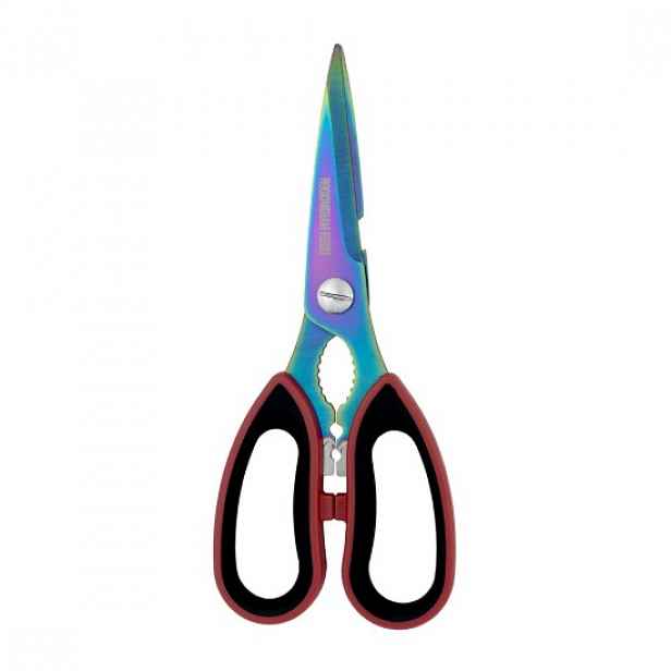 Kuchyňské nůžky s měkkými rukojeťmi, 21 cm, Rainbow - Grunwerg