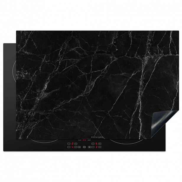 MuchoWow KRYT NA INDUKČNÍ DESKU Černá - mramor 76x51.5 cm