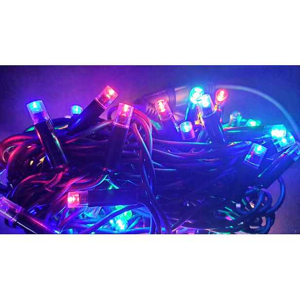 Vánoční Osvětlení Na Stromeček 300 Led Flash Multicolor Křišťál FLK02-1