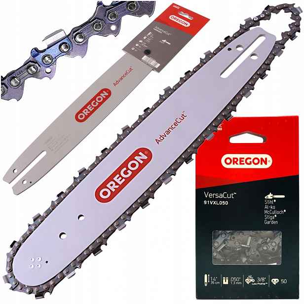 Vodící Lišta Na Řetězové Pily Stihl MS170 MS180 Oregon 14" 35 CM 3/8" 1.3 50OG Řetěz