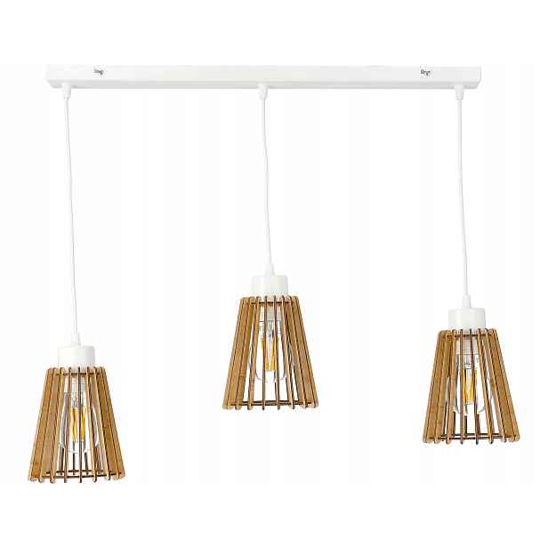 Závěsná závěsná stropní lampa Loft Dřevo 3