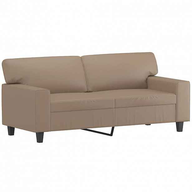 vidaXL 2místná pohovka cappuccino 140 cm umělá kůže