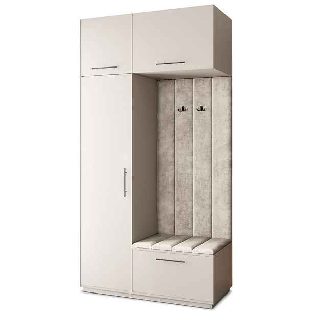 MASSENO MODERNÍ PŘEDSÍŇOVÁ SKŘÍŇ REMA, 120/240/60 cm, kašmírová