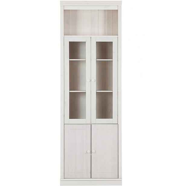 Bílá vitrína z borovicového dřeva 74x223 cm Anita – Støraa