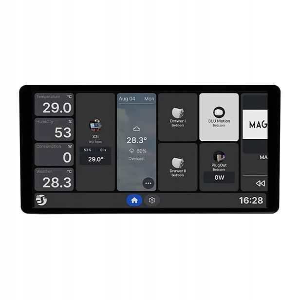Ovládací panel 6.95“ Shelly Wall Display X2i WiFi/BLU (černý)