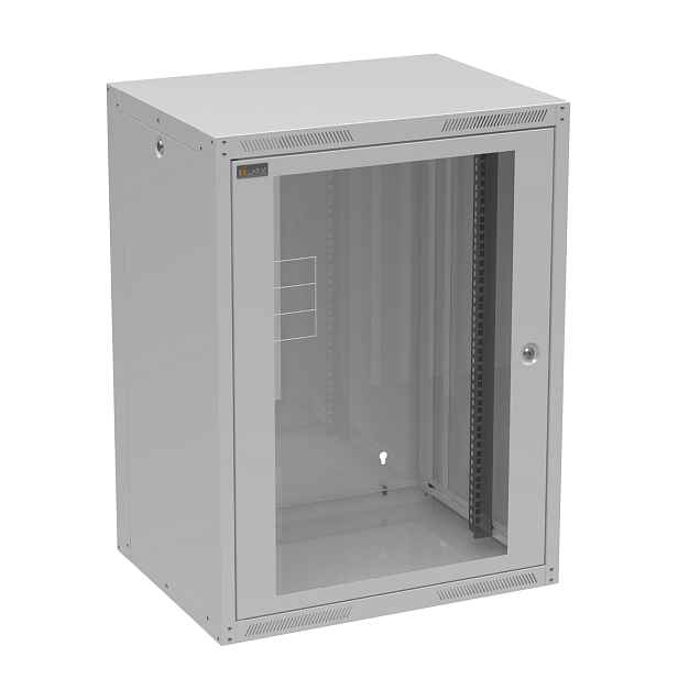 Rozvaděč datový nástěnný 19" Solarix GrandN DUO 16U skleněné dveře