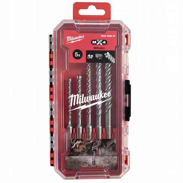 Sada vrtáků Sds Plus MX4 5ks Milwaukee 4932498297