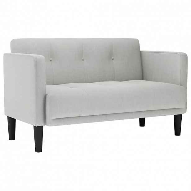 vidaXL Loveseat Sofa obláčkově šedá 111 cm textil