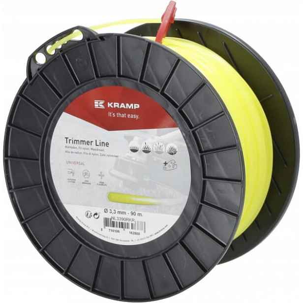 Žací struna Ø 3.3 mm 90 m kulatá žlutá Kramp NL3390RKR