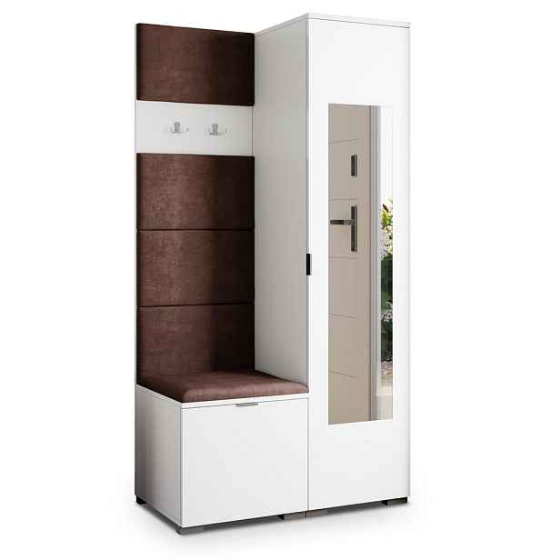 MASSENO MODERNÍ PŘEDSÍŇOVÁ SESTAVA VIRA, 95/181/51 cm, bílá