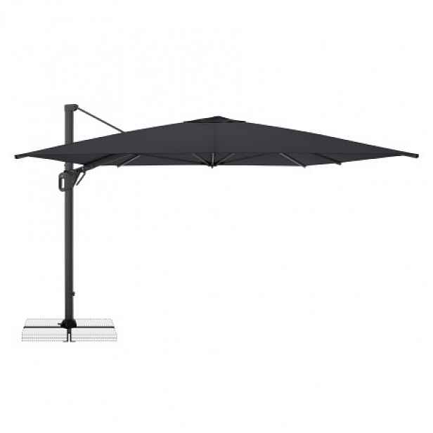 Doppler LIFE 300 x 400 cm – výkyvný zahradní slunečník s boční tyčí : Desén látky - 840