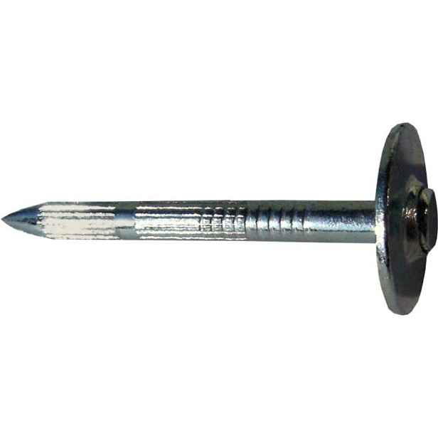Hřebík kalený s talířovou hlavou bílý pozink 3,5x50 - 250ks