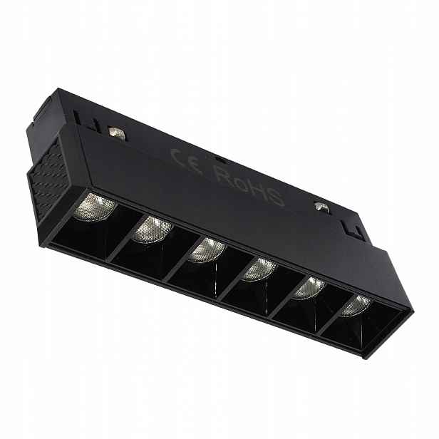 Magnetická lampa pro kolejnice DDCX-006 Led 6W Černá Teplá Barva 3000K