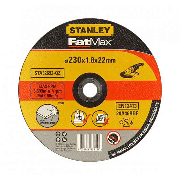 Stanley - Řezný kotouč na nerezovou ocel 230x22,23 mm STA32692-QZ