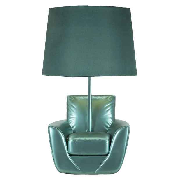 Mauro Ferretti Stolní lampa Midcentury 43 cm tyrkysová