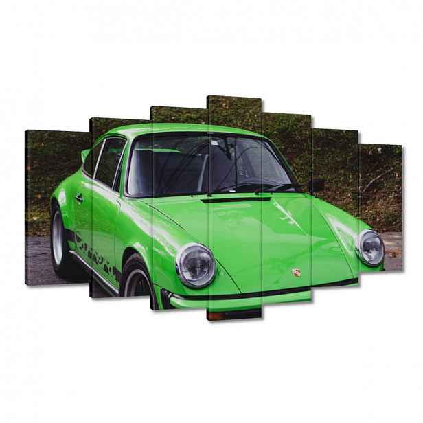 Obrazy 140x80 Zelené Prosche SportCar