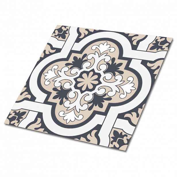 TULUP SAMOLEPICÍ OBKLADY NA STĚNU 9 ks 30x30 cm Listový ornament