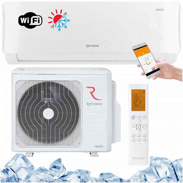 Nástěnná klimatizace s funkcí topení Rotenso Imoto X 3,5kW Wifi Ohřev