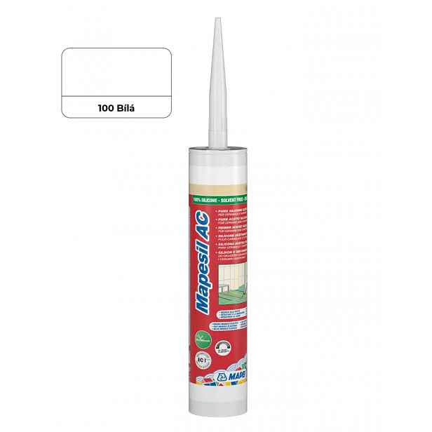 Sanitární silikon Mapei Mapesil 310 ml AC 100 bílá