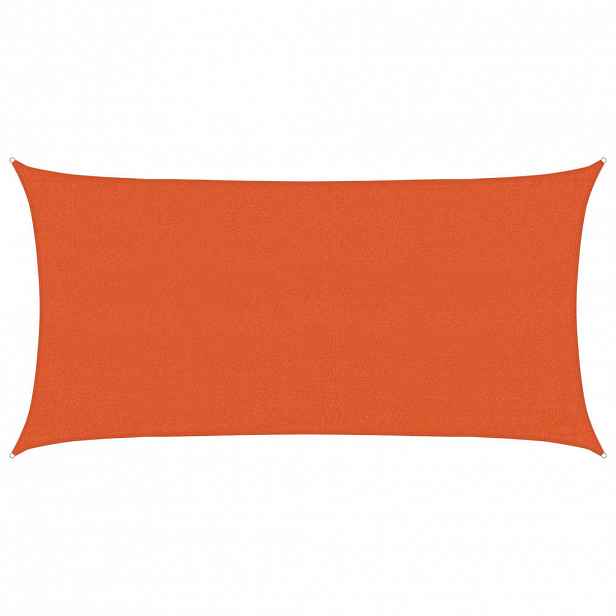 vidaXL Plachta proti slunci 160 g/m² obdélník oranžová 3 x 6 m HDPE