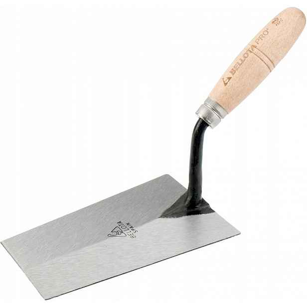 Zednická stěrka Bellota 180 x 115 mm s kovaným trapézovým krkem typu G