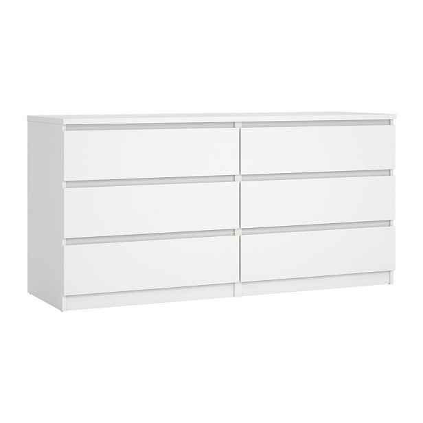 Bílá komoda 154x76x50 cm Naia – Tvilum