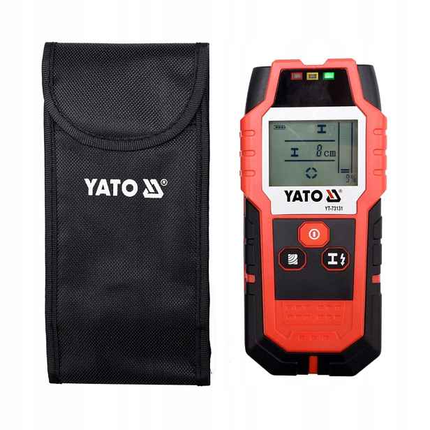 Detektor profilů a vodičů Yato YT-73131 LCD Led 9V 145x67x25mm pouzdro
