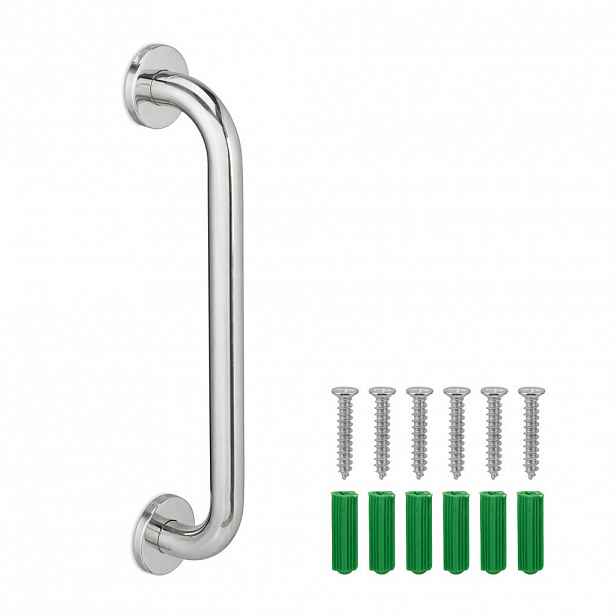 Relaxdays MADLO stříbrné nerez 40 cm do 200 kg