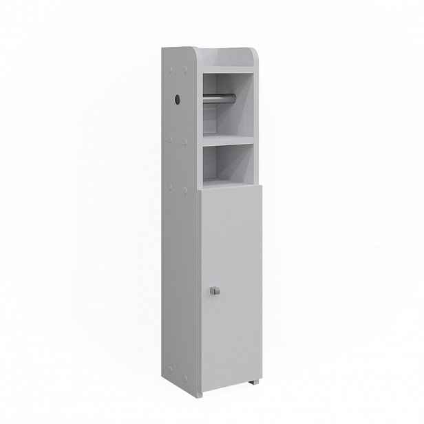Vicco SKŘÍŇKA NA TOALETNÍ PAPÍR Fynn Bílá 17.6 x 82.2 cm s 1 dveřmi
