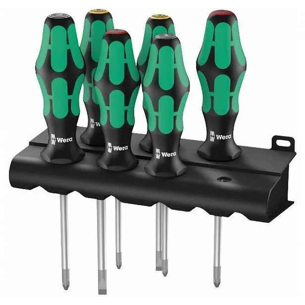 Wera 335/350/355/6 Kraftform Plus Sada šroubováků