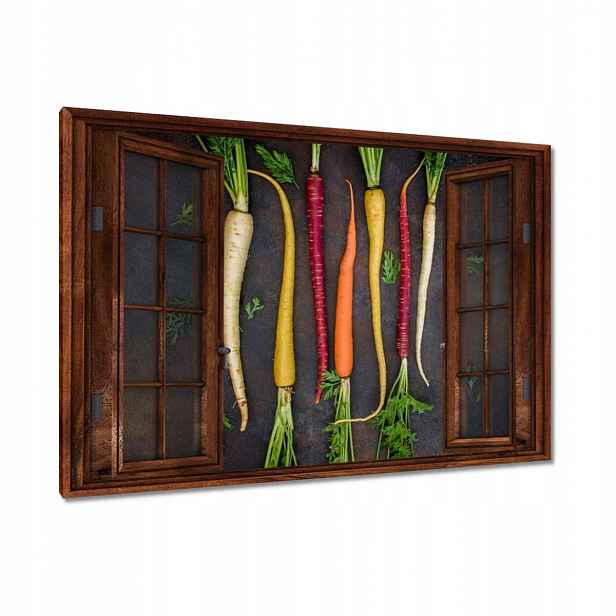 Obrazy 120x80 Barevné mrkve