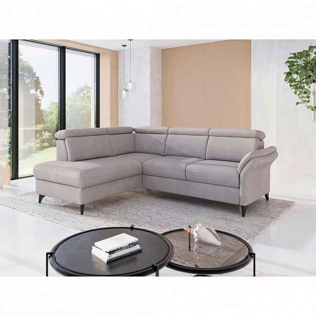Sit & More ROHOVÁ SEDAČKA, textil, barvy stříbra
