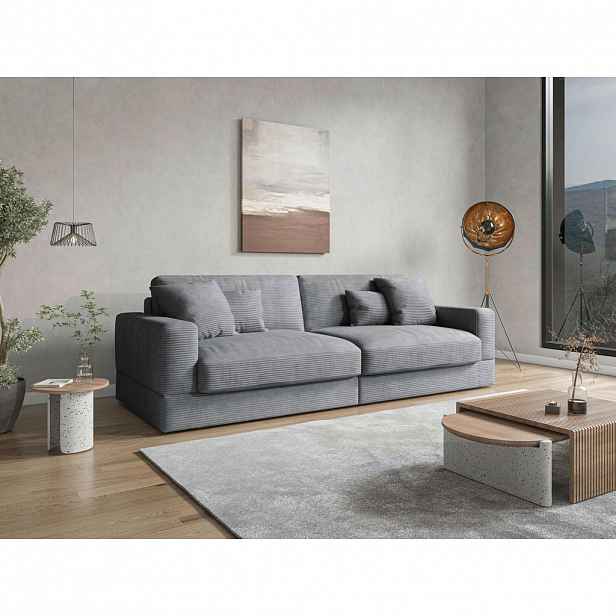 Sit & More POHOVKA BIG SOFA, textil, šedá