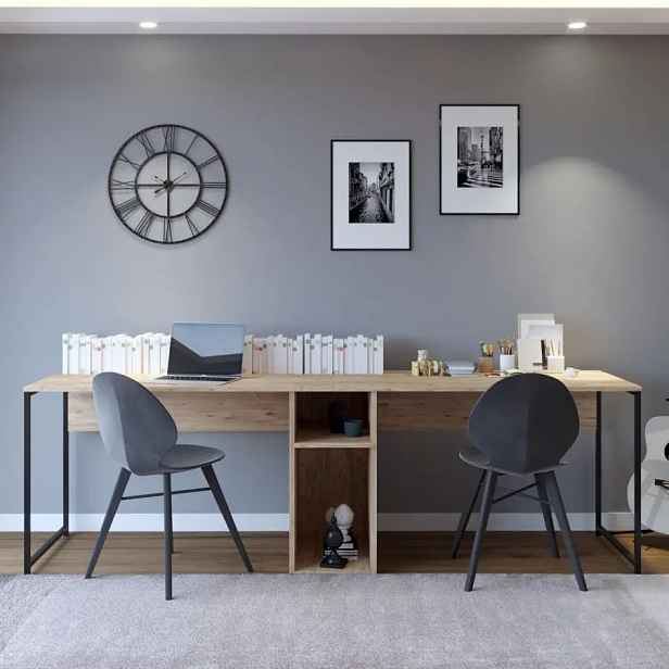 Casarredo Široký pracovní stůl LESLIE - dub