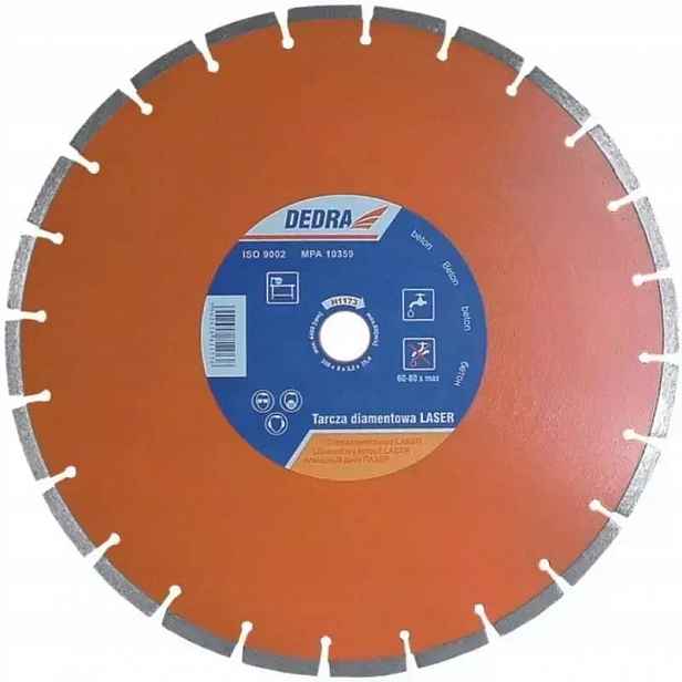 LASERový kotouč na Betonu kámen 350 mm 25,4 segmentový Dedra
