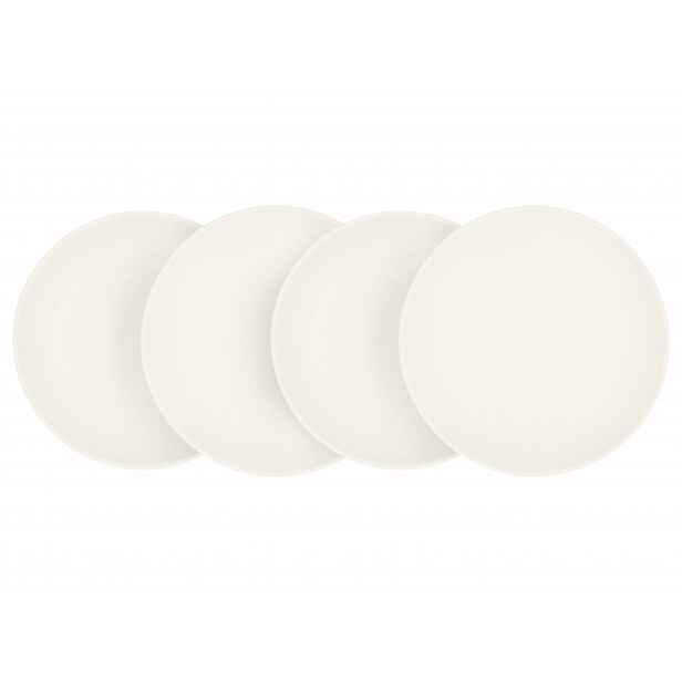 Silvercrest® Sada jídelních / polévkových talířů, 4dílná (jídelní talíř, bílá)
