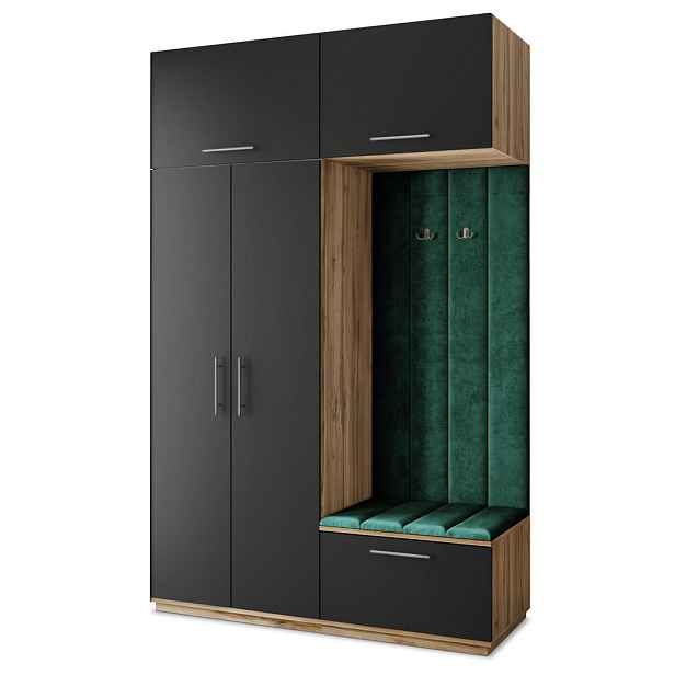 MASSENO MODERNÍ PŘEDSÍŇOVÁ SESTAVA REMA, 150/240/60 cm, dub Wotan