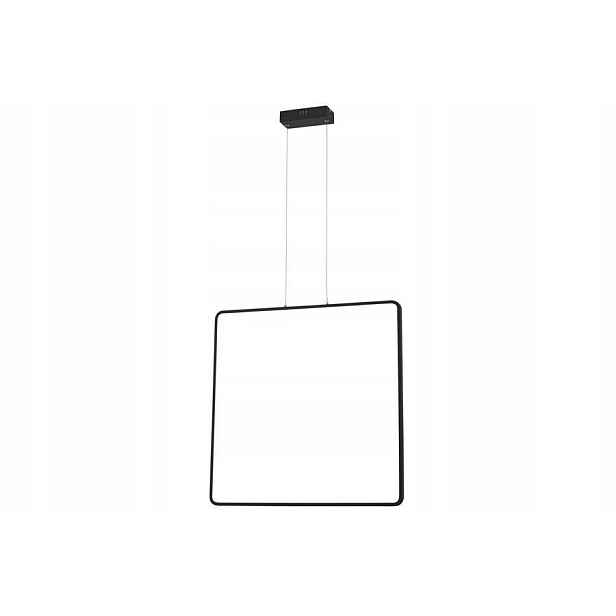 Moderní závěsná Led lampa černá čtvercová 60 cm 4000K Reality