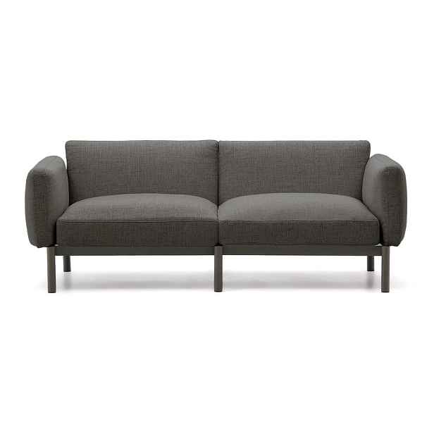 Šedá čalouněná zahradní pohovka Sorells – Kave Home