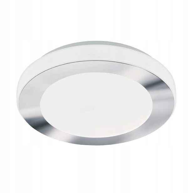 Stropní Svítidlo kulatý Eglo 30 x 30 cm bílý, chrom Ip 44 Capri P koupelnový Led 30