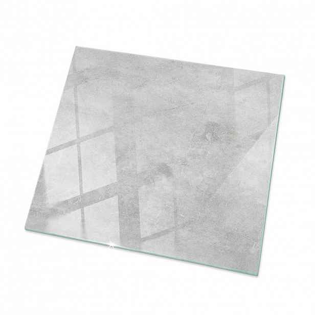 TULUP SKLENĚNÁ DESKA 50x50 cm Betonová struktura se škrábanci