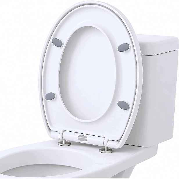 Wc Sedátko S Pozvolným Sklápěním, Tvrdé, Silné, Vyjímatelné, Pro Wc 29,5 x 21,5 cm