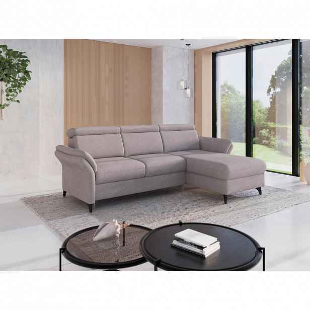 Sit & More ROHOVÁ SEDAČKA, textil, barvy stříbra